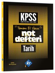 KR Akademi KPSS Tarih El Yazısı Not Defteri KR Akademi Yayınları