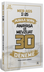 SÜPER FİYAT - CBA Yayınları 2025 MEB-AGS Anayasa ve Mevzuat 30 Deneme Çözümlü Pusula Serisi - Ali Koç CBA Yayınları