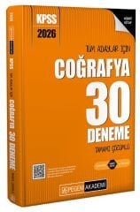 Pegem 2026 KPSS Coğrafya 30 Deneme Çözümlü Pegem Akademi Yayınları