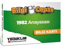 Yediiklim 2026 MEB-AGS 1982 Anayasası Bilgi Cepte Bilgi Kartı - Bülent Tanık Yediiklim Yayınları