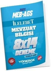 SÜPER FİYAT - Yönerge 2025 MEB-AGS Mevzuat Bilgisi İLELEBET 8x14 Deneme Çözümlü Yönerge Yayınları