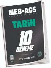 EVP Akademi 2026 MEB-AGS Tarih 10 Deneme Çözümlü EVP Akademi