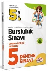 Editör 5. Sınıf İOKBS Bursluluk Sınavı 5 Deneme Çözümlü Editör Yayınları