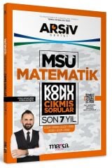 Marka 2025 MSÜ Matematik Çıkmış Sorular Son 7 Yıl Konu Konu Çözümlü Arşiv Serisi Yektuğ Mat - Yasin Kara Marka Yayınları