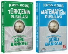 CBA Yayınları 2026 KPSS Türkçe + Matematik Pusulası Soru Bankası 2 li Set CBA Yayınları