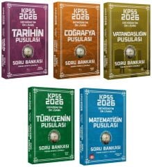 CBA Yayınları 2026 KPSS Lise Ortaöğretim Ön Lisans Pusulası Soru Bankası 5 li Set CBA Yayınları