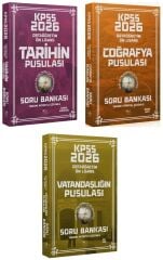 CBA Yayınları 2026 KPSS Lise Ortaöğretim Ön Lisans Tarih + Coğrafya + Vatandaşlık Soru Bankası 3 lü Set CBA Yayınları