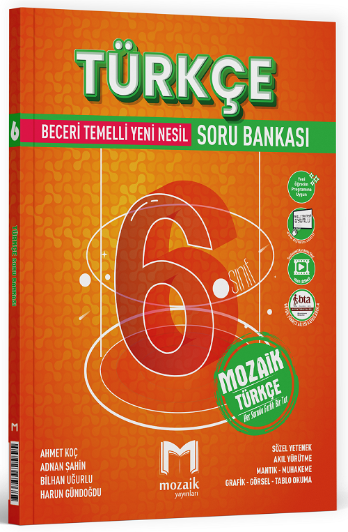 Mozaik 6. Sınıf Türkçe Soru Bankası Mozaik Yayınları