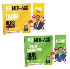İndeks Akademi 2026 MEB-AGS Tarih + Türkiye Coğrafyası Ders Notları 2 li Set - Aydın Yüce, Alican Demir İndeks Akademi Yayıncılık
