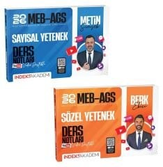 İndeks Akademi 2026 MEB-AGS Sözel + Sayısal Yetenek Ders Notları 2 li Set - Berk Ekici, Metin Şimşek İndeks Akademi Yayıncılık
