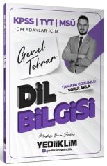 Yediiklim 2026 KPSS TYT MSÜ Dil Bilgisi Genel Tekrar Soru Bankası Çözümlü - Mustafa Onur Bozkuş Yediiklim Yayınları