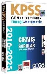 Yargı 2026 KPSS Genel Yetenek Türkçe-Matematik Çıkmış Sorular 2016-2025 Çözümlü Yargı Yayınları
