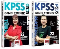 Yargı 2026 KPSS Türkçe + Matematik 22+22 Deneme 2 li Set Yelda Ünal, İlyas Güneş Yargı Yayınları