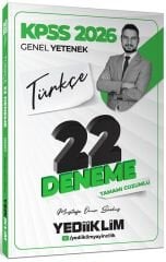 Yediiklim 2026 KPSS Türkçe 22 Deneme Çözümlü - Mustafa Onur Bozkuş Yediiklim Yayınları