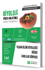 Çap Yayınları YKS TYT AYT Biyoloji Yaşam Bilimi Biyolojisi, Hücre, Canlılar Dünyası Video Anlatımlı Soru Fasikülü Çap Yayınları