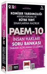 Yargı 2026 Komiser Yardımcılığı Misyon Koruma ve Rütbe Terfi PAEM-10 İnsan Hakları Soru Bankası Çözümlü Yargı Yayınları