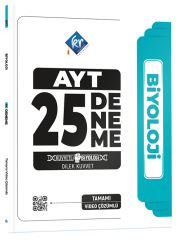 KR Akademi YKS AYT Biyoloji 25 Deneme Çözümlü - Dilek Kuvvet KR Akademi Yayınları