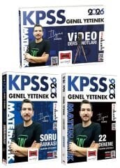 Yargı 2026 KPSS Matematik Video Ders Notları + Soru Bankası + 22 Deneme 3 lü Set- İlyas Güneş Yargı Yayınları