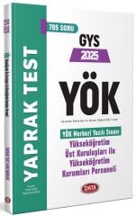 Data 2025 GYS YÖK Yükseköğretim Kurumları Yaprak Test Görevde Yükselme Data Yayınları