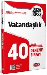 Data 2026 KPSS Vatandaşlık Ultra 40 Deneme Çözümlü Data Yayınları