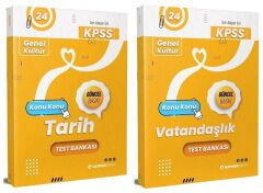 SÜPER FİYAT - Uzman Kariyer 2024 KPSS Tarih+Vatandaşlık Test Bankası Yaprak Test 2 li Set Uzman Kariyer Yayınları