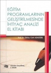 Anı Yayıncılık Eğitim Programlarının Geliştirilmesinde İhtiyaç Analizi El Kitabı - Oktay Cem Adıgüzel Anı Yayıncılık