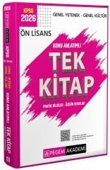 Pegem 2026 KPSS Ön Lisans Konu Anlatımlı Tek Kitap Pegem Akademi Yayınları
