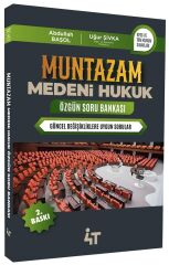 4T Yayınları MUNTAZAM Medeni Hukuk Özgün Soru Bankası 2. Baskı - Abdullah Başol 4T Yayınları