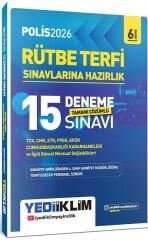 Yediiklim 2026 Polis Rütbe Terfi 15 Deneme Çözümlü Yediiklim Yayınları