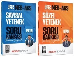 İndeks Akademi 2026 MEB-AGS Sayısal + Sözel Yetenek Soru Bankası 2 li Set - Metin Şimşek, Berk Ekici İndeks Akademi Yayıncılık