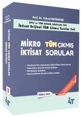 4T Yayınları KPSS A Grubu Mikro İktisat Tüm Çıkmış Sorular Çözümlü 17. Baskı - Yüksel Bilgili Bayraktar 4T Yayınları