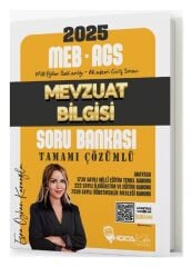 SÜPER FİYAT - Hoca Kafası 2025 MEB-AGS Mevzuat Bilgisi Soru Bankası Çözümlü - Esra Özkan Karaoğlu Hoca Kafası Yayınları