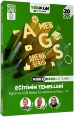 Yediiklim 2026 MEB-AGS Eğitimin Temelleri Video Ders Notları Ahenk Serisi - Bülent Tanık, Can Köni, Ali Birol Yediiklim Yayınları