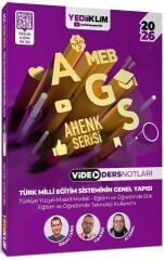 Yediiklim 2026 MEB-AGS Türk Milli Eğitim Sisteminin Genel Yapısı Video Ders Notları Ahenk Serisi - Bülent Tanık, Can Köni, Ali Birol Yediiklim Yayınları