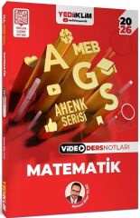 Yediiklim 2026 MEB-AGS Sayısal Yetenek-Matematik Video Ders Notları Ahenk Serisi - Mehmet Bilge Yıldız Yediiklim Yayınları