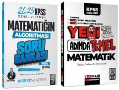 SÜPER FİYAT - Yediiklim + İndeks 2025 KPSS 7 Yedi Adımda Temel Matematik Konu Anlatımlı Soru Bankası 2 li Set - Mehmet Bilge Yıldız Yediiklim + İndeks Akademi Yayınları