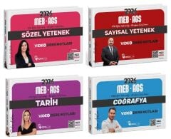 Hoca Kafası 2026 MEB-AGS Sözel + Sayısal Yetenek + Tarih + Coğrafya Video Ders Notları 4 lü Set Hoca Kafası Yayınları