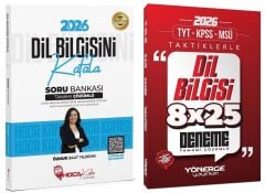 Hoca Kafası + Yönerge 2026 KPSS TYT Dil Bilgisini Kafala Soru Bankası + Taktiklerle 8x25 Deneme 2 li Set - Öznur Saat Yıldırım Hoca Kafası + Yönerge Yayınları