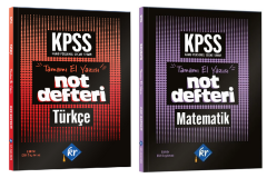 KR Akademi KPSS Türkçe+Matematik El Yazısı Not Defteri 2 li Set KR Akademi Yayınları