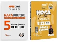 SÜPER FİYAT - Hoca Kafası 2024 KPSS GYGK KAFAMETRE + Vatandaşlık 5+23 Deneme 2 li Set - Esra Özkan Karaoğlu Hoca Kafası Yayınları