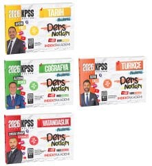İndeks Akademi 2026 KPSS Tarih+Coğrafya+Vatandaşlık+Türkçe Akademisi Video Ders Notları 4 lü Set İndeks Akademi Yayıncılık