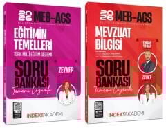 İndeks Akademi 2026 MEB-AGS Eğitimin Temelleri + Mevzuat Bilgisi Soru Bankası 2 li Set - Zeynep Salman İçli, Emrah Vahap Özkaraca İndeks Akademi Yayıncılık