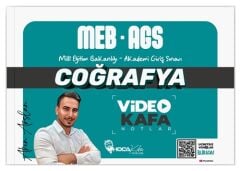 SÜPER FİYAT - Hoca Kafası 2025 MEB-AGS Coğrafya Video Kafa Notlar - Akın Arslan Hoca Kafası Yayınları