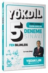 Yediiklim YÖKDİL Fen Bilimleri 5 Deneme Çözümlü - Fatih Çömez Yediiklim Yayınları