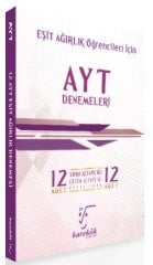 Karekök YKS AYT Eşit Ağırlık 12 li Denemeleri Karekök Yayınları