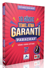 Paraf YKS TYT MSÜ DGS ALES Z Takımı Türkçe Saati Paragraf 10 Günde Temel Atma Garanti Video Ders Kitabı - Öznur Saat Yıldırım Paraf Yayınları