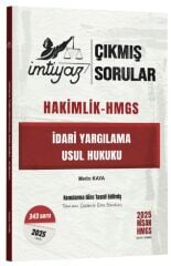 İmtiyaz 2025 Hakimlik HMGS İdari Yargılama Usul Hukuku Çıkmış Sorular Çözümlü - Metin Kaya İmtiyaz Yayıncılık