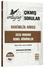 İmtiyaz 2025 Hakimlik HMGS Ceza Hukuku Genel Hükümler Çıkmış Sorular Çözümlü - Metin Kaya İmtiyaz Yayıncılık