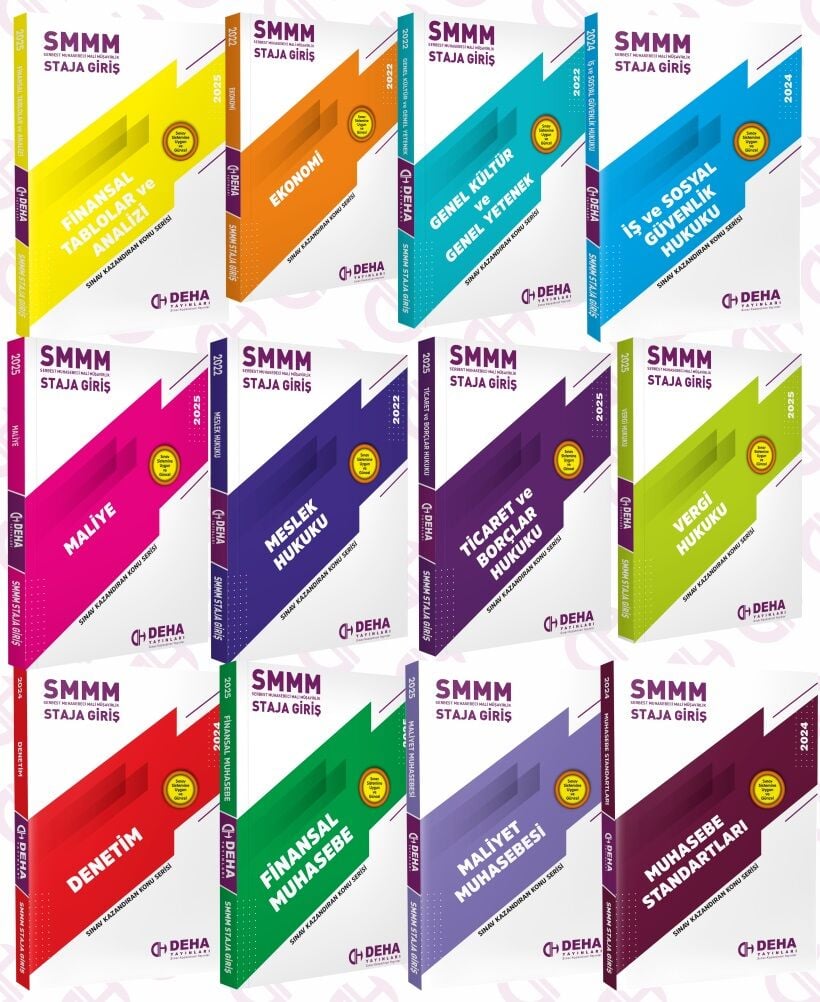 Deha SMMM Staja Giriş Konu Anlatımlı 12 li Set Deha Yayınları