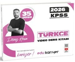 EDU Kariyer 2026 KPSS 35 Günde Türkçe Video Ders Notları Kitabı - Deniz Bozkurt EDU Kariyer